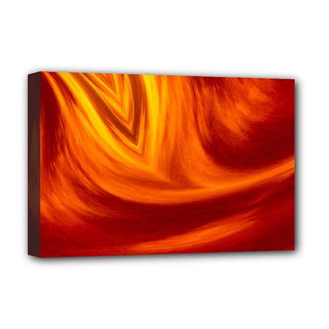 Wave Deluxe Canvas 18  X 12  (framed) by Siebenhuehner