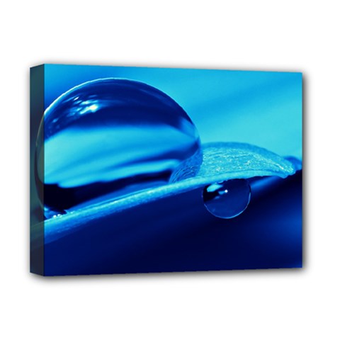 Waterdrops Deluxe Canvas 16  X 12  (framed)  by Siebenhuehner