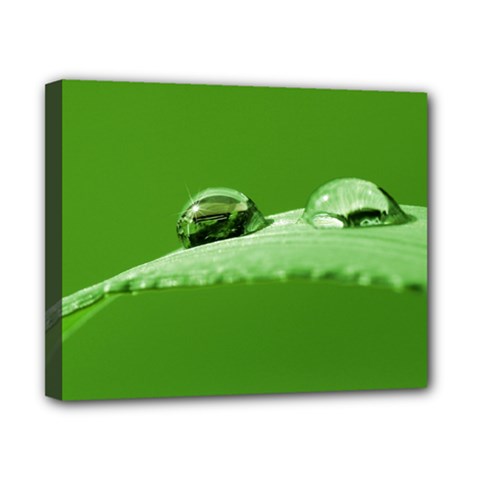 Waterdrops Canvas 10  X 8  (framed) by Siebenhuehner