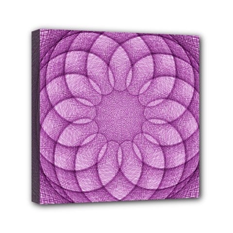 Spirograph Mini Canvas 6  X 6  (framed) by Siebenhuehner