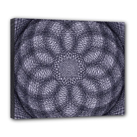 Spirograph Deluxe Canvas 24  X 20  (framed) by Siebenhuehner