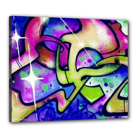 Graffity Canvas 24  X 20  (framed) by Siebenhuehner