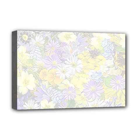 Spring Flowers Soft Deluxe Canvas 18  X 12  (framed) by ImpressiveMoments