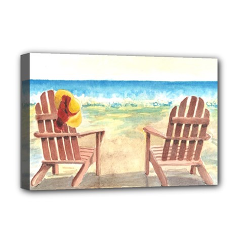 Time To Relax Deluxe Canvas 18  X 12  (framed) by TonyaButcher