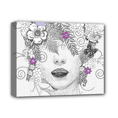 Flower Child Of Hope Deluxe Canvas 14  X 11  (framed) by FunWithFibro