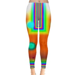 Crossroads Of Awakening, Abstract Rainbow Doorway Leggings  by DianeClancy