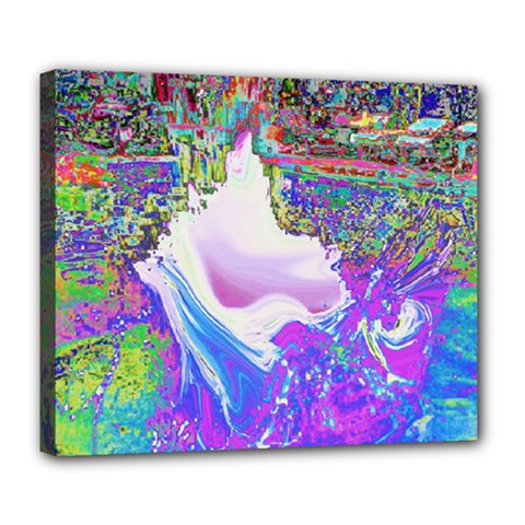 Splash1 Deluxe Canvas 24  X 20  (framed) by icarusismartdesigns