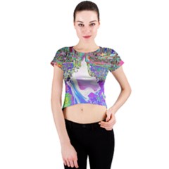 Crew Neck Crop Top by icarusismartdesigns