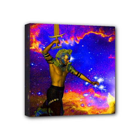 Star Fighter Mini Canvas 4  X 4  (framed) by icarusismartdesigns