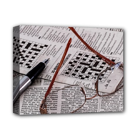 Crossword Genius Deluxe Canvas 14  X 11  (framed) by StuffOrSomething