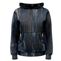 Blue Black Texture Pullover Hoodie by LalyLauraFLM