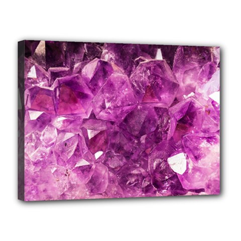 Amethyst Stone Of Healing Canvas 16  X 12  (framed) by FunWithFibro