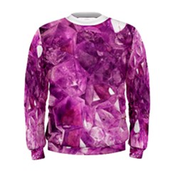 Amethyst Stone Of Healing Men s Sweatshirt by FunWithFibro