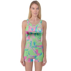 Pastel Chaos Women s Boyleg Swimsuit by LalyLauraFLM