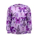 Purple Awareness Butterflies Women s Sweatshirt View1