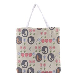 Love Birds Grocery Tote Bag by Kathrinlegg