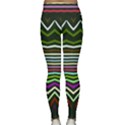 Chevrons and distorted stripes Yoga Leggings View2