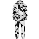 Shattered Life In Black & White Hooded Jumpsuit (Men) View1