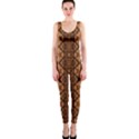 Faux Animal Print Pattern OnePiece Catsuits View1