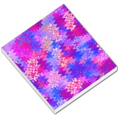 Pink And Purple Marble Waves Small Memo Pads by KirstenStar