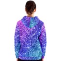 Glitter Ocean Bokeh Women s Zipper Hoodies View2