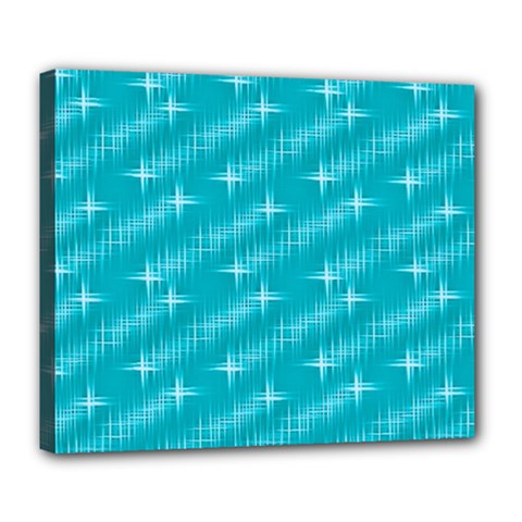 Many Stars,aqua Deluxe Canvas 24  X 20   by ImpressiveMoments