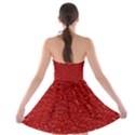 Sparkling Glitter Red Strapless Bra Top Dress View2