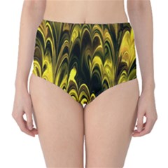 Fractal Marbled 15 High-waist Bikini Bottoms by ImpressiveMoments