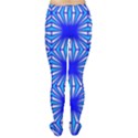 Retro Blue Pattern Women s Tights View2