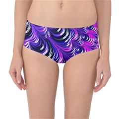 Special Fractal 31pink,purple Mid-waist Bikini Bottoms by ImpressiveMoments