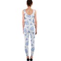 Sweet Doodle Pattern Blue OnePiece Catsuits View2