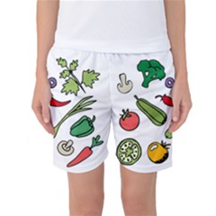 Vegetables 01 Women s Basketball Shorts by Famous