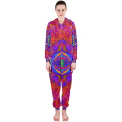 Butterfly Abstract Hooded Jumpsuit (ladies) by icarusismartdesigns