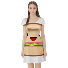 Kawaii Burger Short Sleeve Skater Dresses by KawaiiKawaii