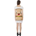 Kawaii Burger Short Sleeve Skater Dresses View2