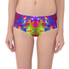 Abstract 6 Mid-waist Bikini Bottoms by icarusismartdesigns