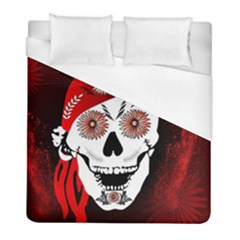 Funny Happy Skull Duvet Cover Single Side (twin Size) by FantasyWorld7