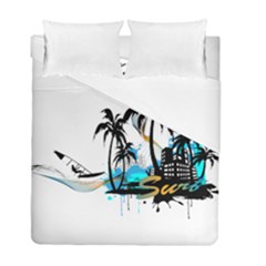 Surfing Duvet Cover (twin Size) by EnjoymentArt