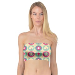 Chic Floral Pattern Women s Bandeau Tops by GardenOfOphir