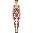 Brown Pretzel Illustrations Pattern OnePiece Catsuits View1