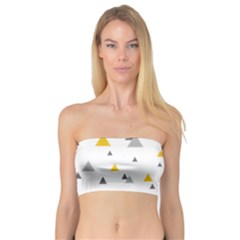 Pastel Random Triangles Modern Pattern Women s Bandeau Tops by Dushan