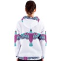 Stained Glass Bird Illustration  Women s Zipper Hoodies View2