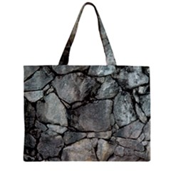 Grey Stone Pile Zipper Tiny Tote Bags by trendistuff