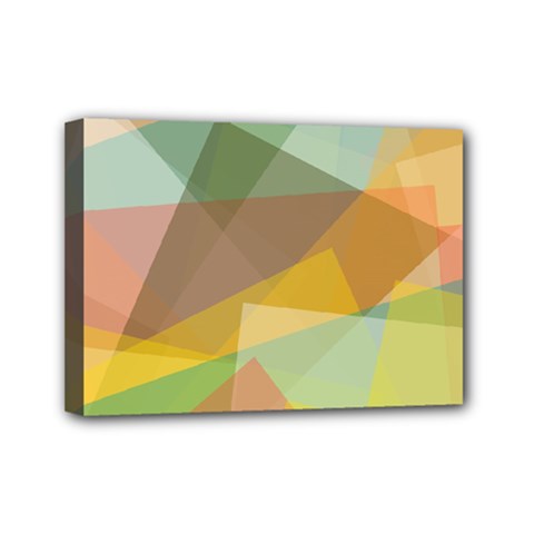 Fading Shapes Mini Canvas 7  X 5  (stretched) by LalyLauraFLM