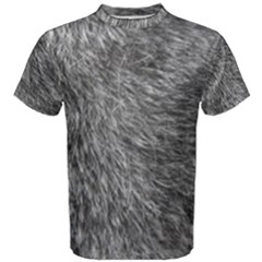 Grey Wolf Fur Men s Cotton Tees by trendistuff