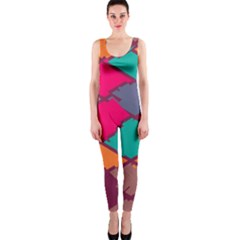 Pieces In Retro Colors Onepiece Catsuit by LalyLauraFLM