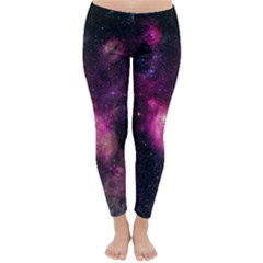 Purple Clouds Winter Leggings  by trendistuff