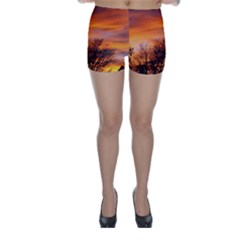 Orange Sunset Skinny Shorts by trendistuff