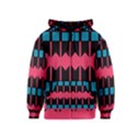 Rhombus and stripes pattern Kids Zipper Hoodie View1