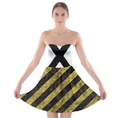 Caution Strapless Bra Top Dress by Xnvy